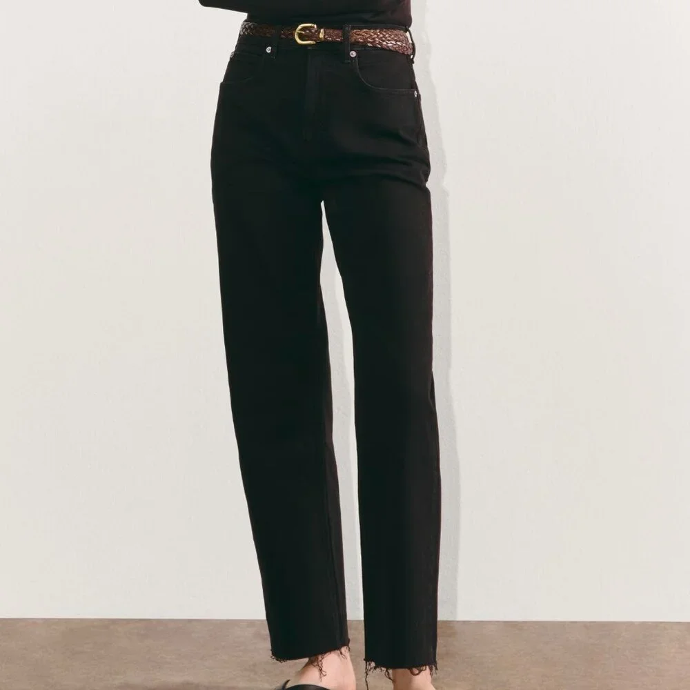 Black Way High Everlane Jeans (sz 28) - Picture 2 of 7